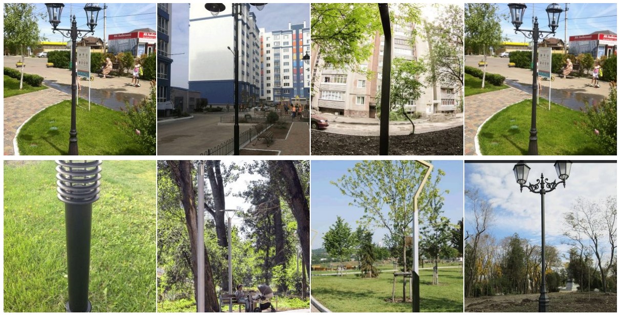 Садово парковые опоры освещения
