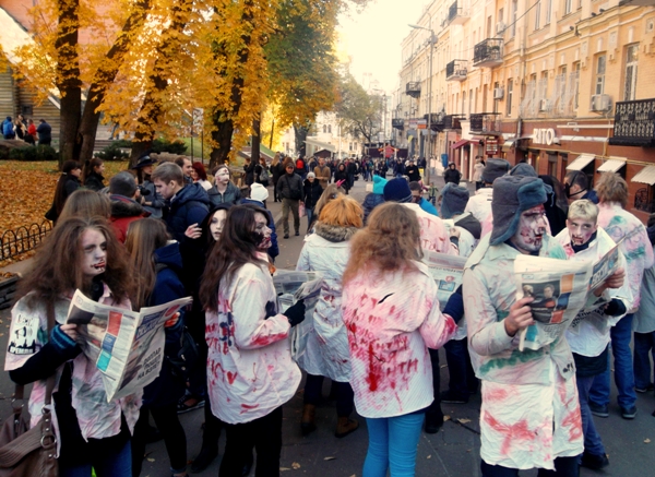 парад зомби 