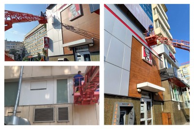 Миття фасадів та вікон Київ — висотні роботи Партнер Клін (Partner Clean)