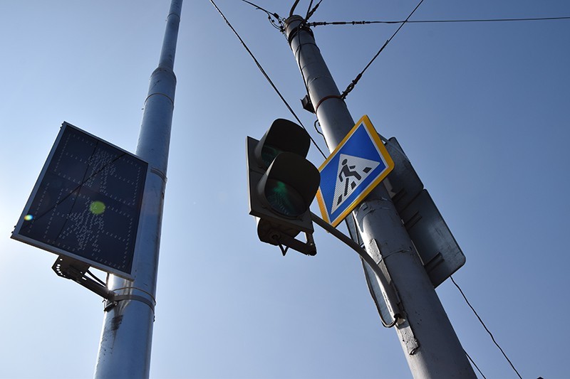 В Киеве устанавливают экспериментальные светофоры