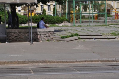 На Подоле начали реконструкцию сквера