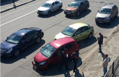 В Киеве произошло масштабное ДТП с участием 12 машин