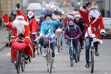 От елки до елки: в Киеве пройдет праздничный велопарад