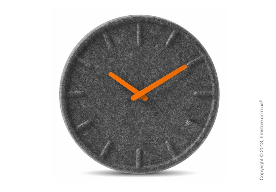 Часы настенные LEFF Amsterdam wall clock felt35 orange hands