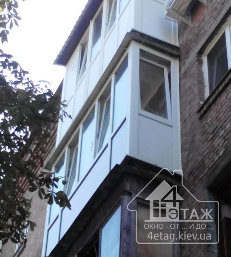 Заказать французские окна в Киеве, цена в компании "4 этаж Окно От и До"