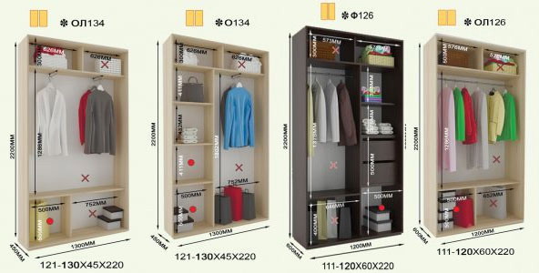 Шкафы купе от интернет-магазина Mebel.net.ua