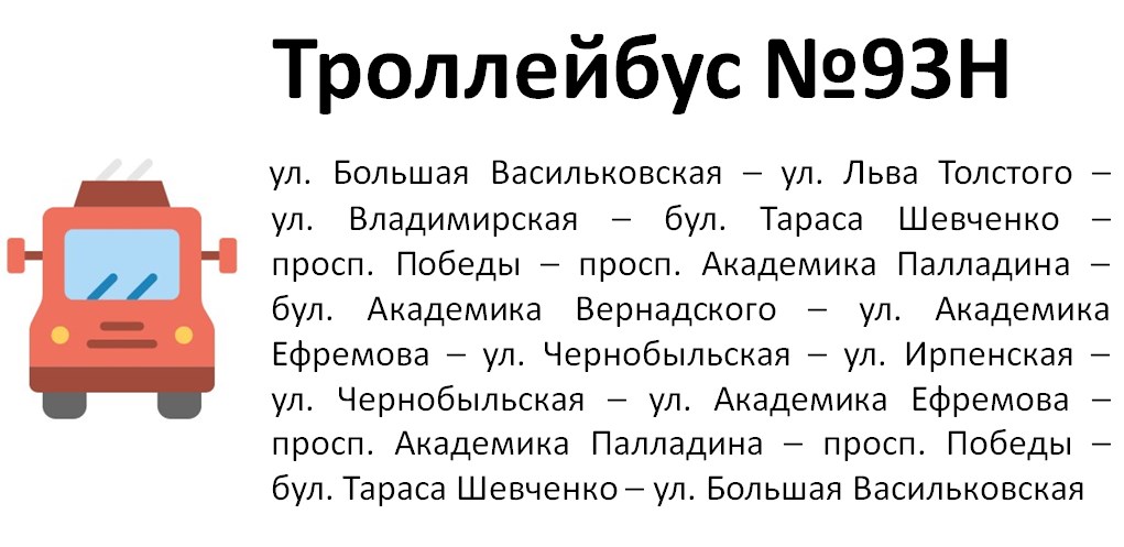 маршрут киев