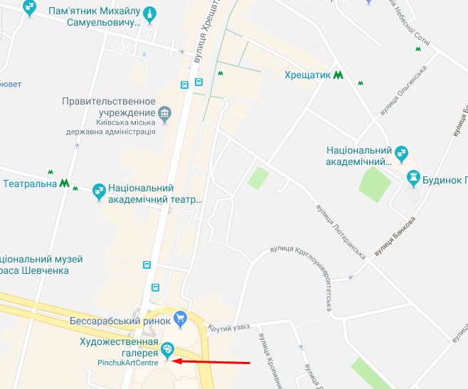 Местоположение PinchukArtCentre