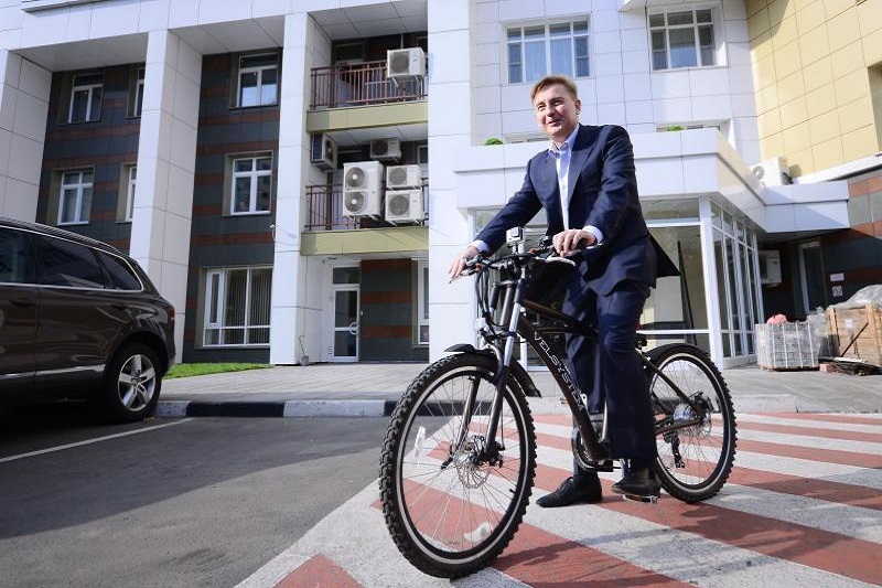 На велосипедах на работу